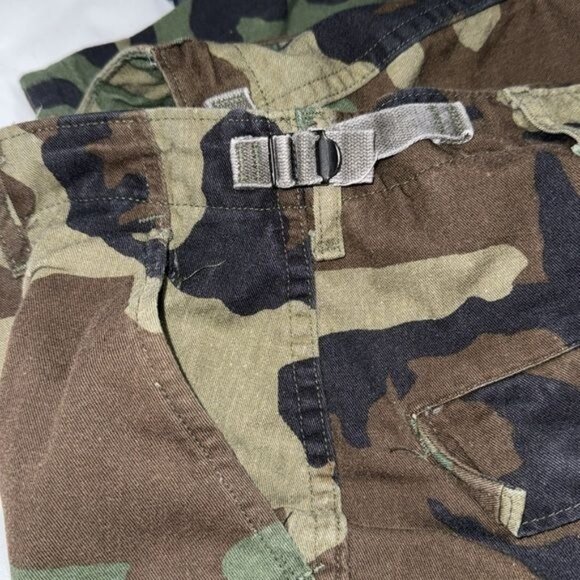 Vintage Camouflage Cargo Pants Mens L Army Surplus Military Style 100% Cotton - Picture 4 of 8